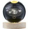 Boule de cristal gravée socle LED thème astro Ø9xH10cm