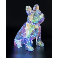 Bouledogue holographique lumineux 150LED