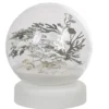 Boule à neige sable design mer avec coquillage LED blanc