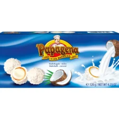 Boules de gaufrette fourrées saveur coco - 120g