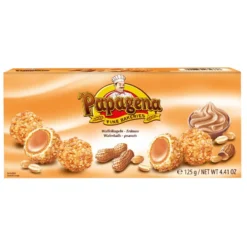 Boules de gaufrette fourrées saveur cacahuètes - 125g
