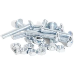 10 boulons poêlier cruciforme acier zingué - 5x30 mm