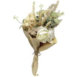 Bouquet artificiel fleurs séchées H.40 cm