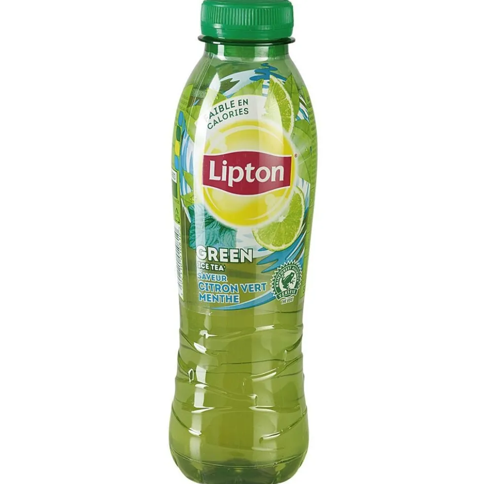 Bouteille de Lipton Ice Tea Citron vert et Menthe 50cl