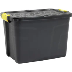 Box de rangement brico noir 60L