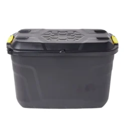 Box de rangement brico noir 110L
