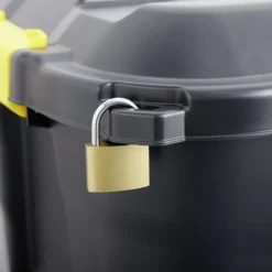 Box de rangement brico noir 110L