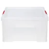 Box de rangement plastique transparent avec couvercle