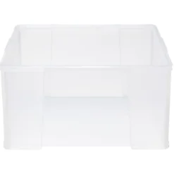 Box de rangement plastique transparent avec couvercle