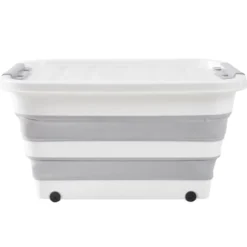 Box de rangement pliable 45L à roulettes 61x32xH43cm