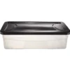 Box dessous de lit noir 30L