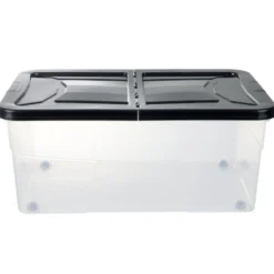 Box dessous de lit noir 45L