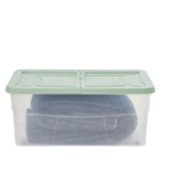 Box dessous de lit vert 45L