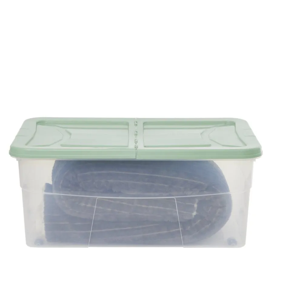 Box dessous de lit vert 45L