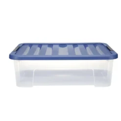 Box plastique 25L avec couvercle à clip 55x17xH39cm