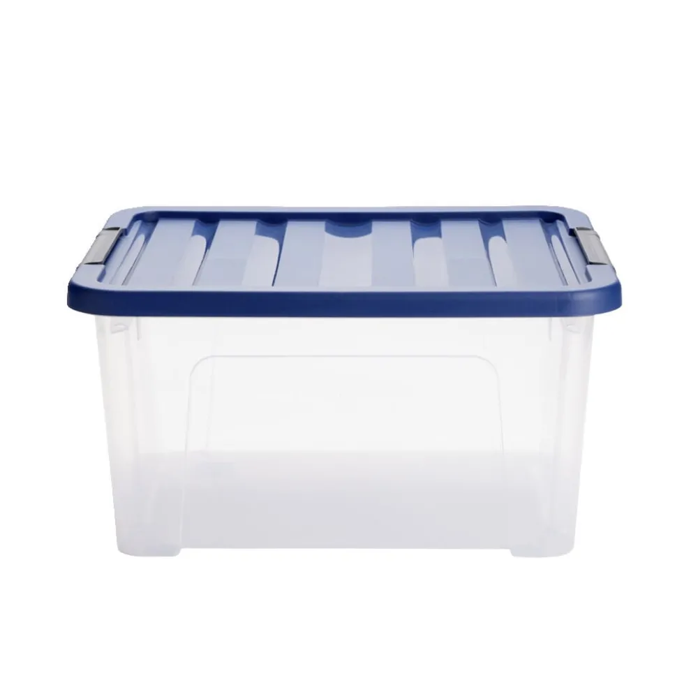 Box plastique 17L avec couvercle à clip 45x17xH34cm
