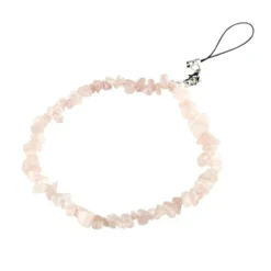 Bracelet chaîne de téléphone perle lithotérapie L15cm (3 modèles)