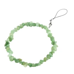 Bracelet chaîne de téléphone perle lithotérapie L15cm (3 modèles)
