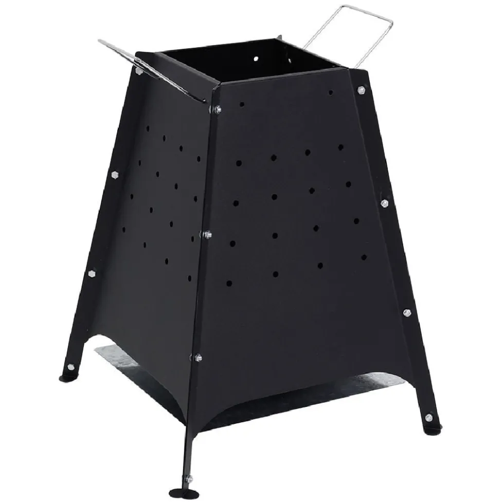 Brasero acier anti-corrosion noir
