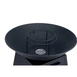 Brasero en acier inox noir Mérida Ø80xH96cm