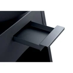 Brasero en acier inox noir Mérida Ø80xH96cm