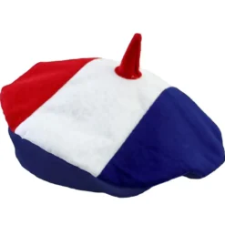 Béret adulte Cocorico bleu blanc rouge