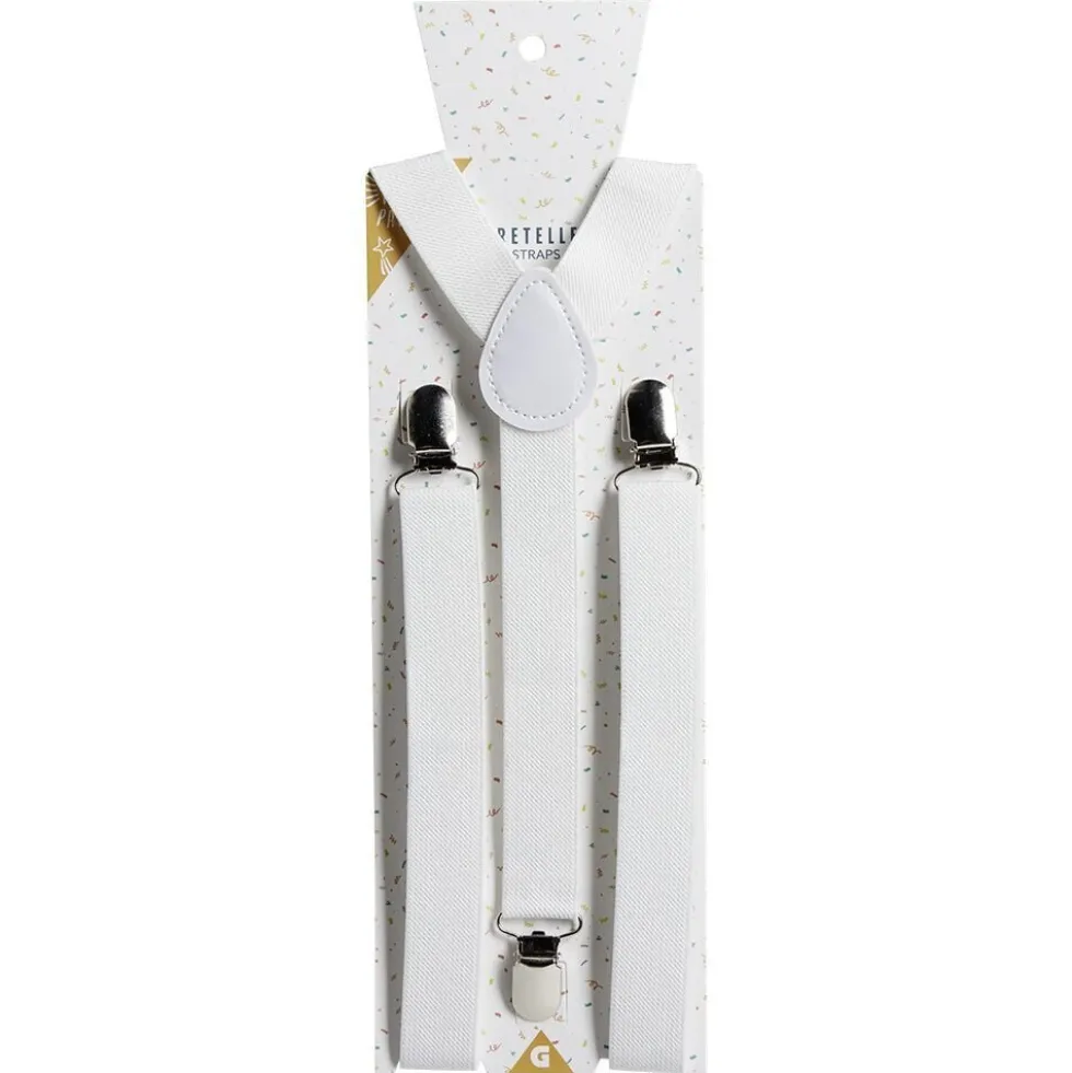 Bretelles fantaisies unies L100cm (2 modèles)