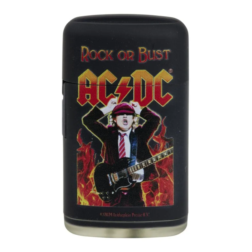 Briquet tempête PROF groupe ACDC H7cm (4 modèles)