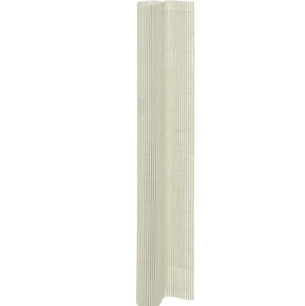 Brise-vue double face en plastique gris clair L300xH150cm