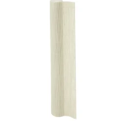 Brise-vue double face en plastique gris clair L300xH100cm