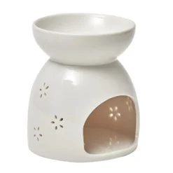 Brûle parfum céramique blanc