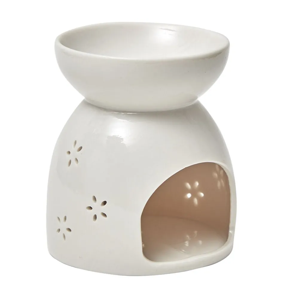 Brûle parfum céramique blanc