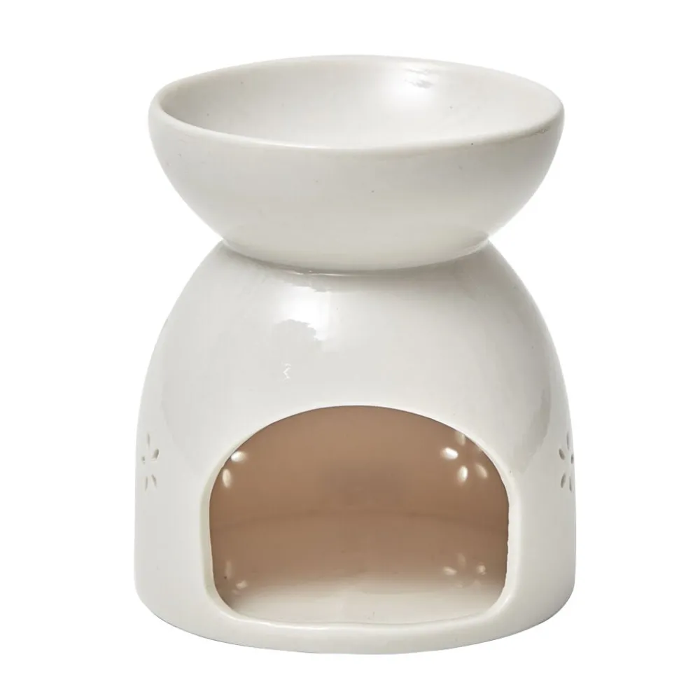 Brûle parfum céramique blanc