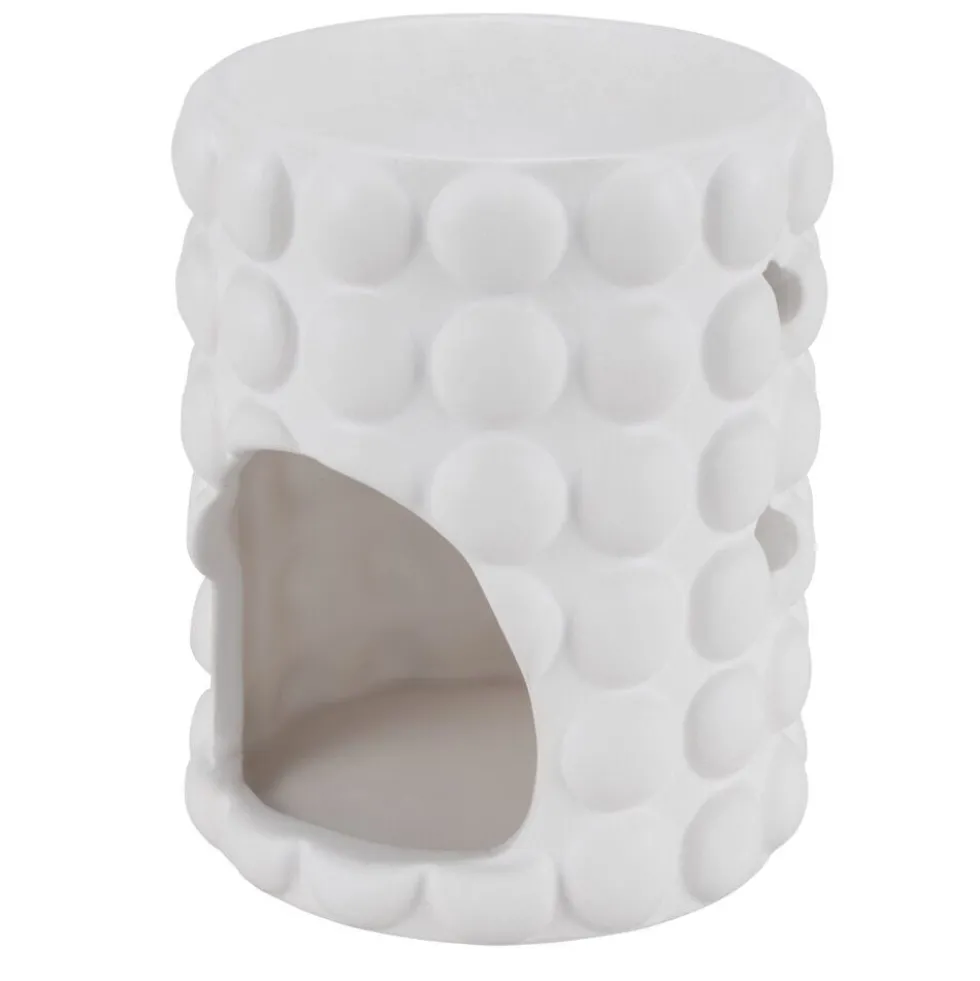 Brûleur de parfum céramique bubble avec 4 galets de cire senteur vanille
