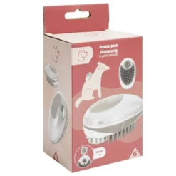 Brosse animal avec réservoir shampooing