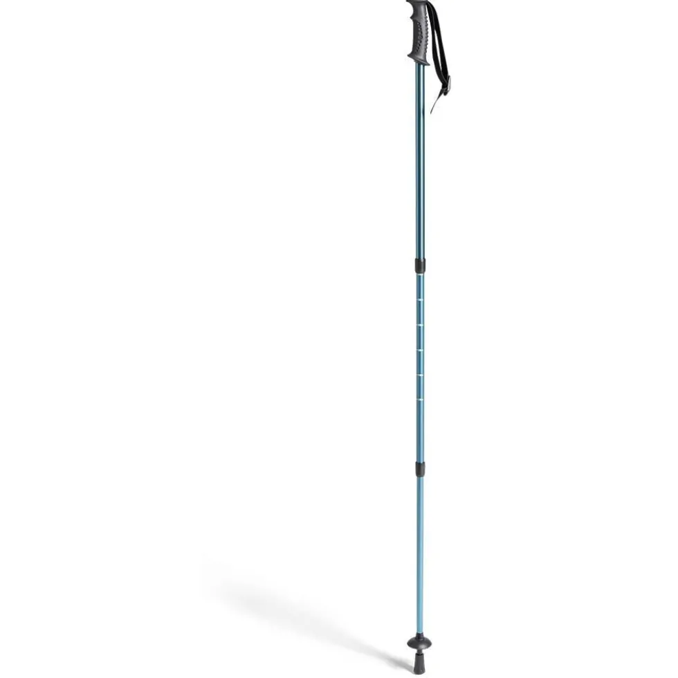 Bâton de marche ajustable aluminium bleu