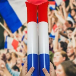 Bâtonnet clap clap Cocorico x2 bleu blanc rouge L60cm