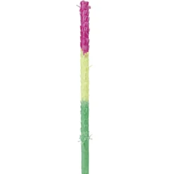 Bâton pour piñata vert jaune et rouge en carton