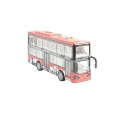 Bus sonore et lumineux double niveau gris