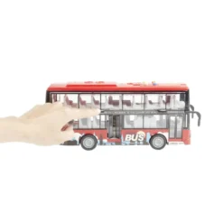 Bus sonore et lumineux double niveau gris