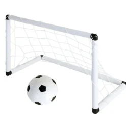 But de football 2en1 avec ballon et gonfleur