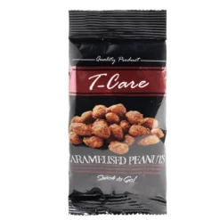 Cacahuètes caramélisées T -CARE sachet de 45gr