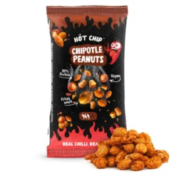 Cacahuètes piquantes Hot Chip crispy épicées saveur piment chipotle 70gr