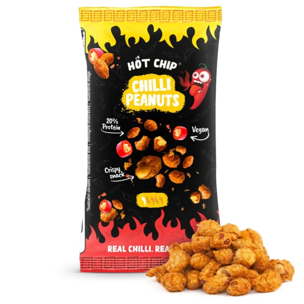Cacahuètes piquantes Hot Chip crispy épicées saveur chili 70gr