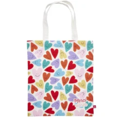 Cadeau merci pour cette année sac tote bag polycoton imprimé 34x39cm (3 modèles)