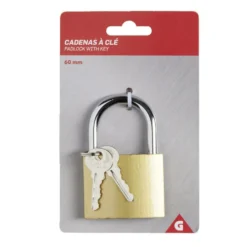 Cadenas à clé 60mm fer