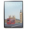 Cadre en bois affiche London 50x70cm