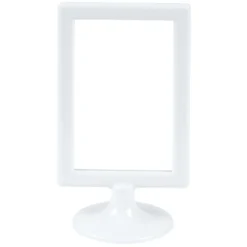 Cadre photo blanc double face 12xH21.5cm pour photo 10x15cm