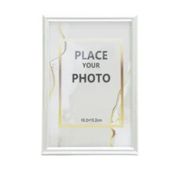 Cadre photo bois argenté pour photo 10x15cm