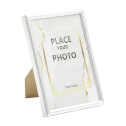 Cadre photo bois argenté pour photo 10x15cm